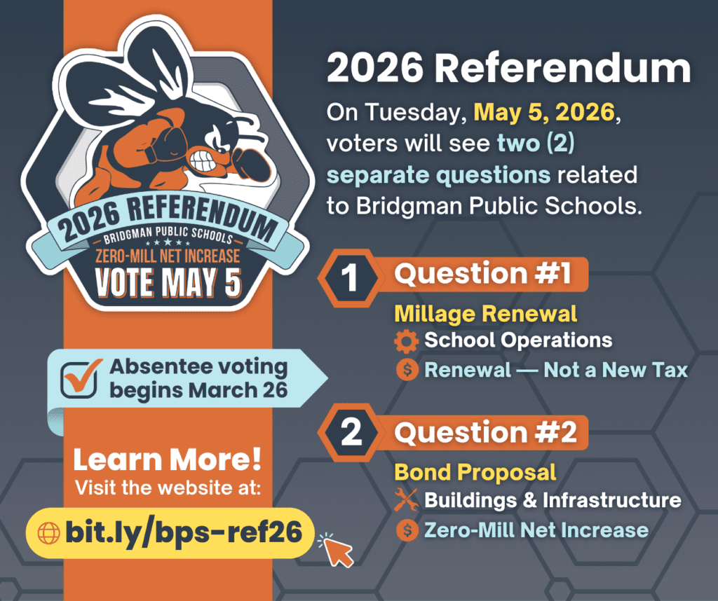 2026 Bridgman Millage and Bond information